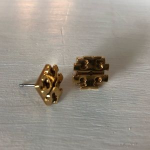 Tory Burch Classic T Logo stud earrings